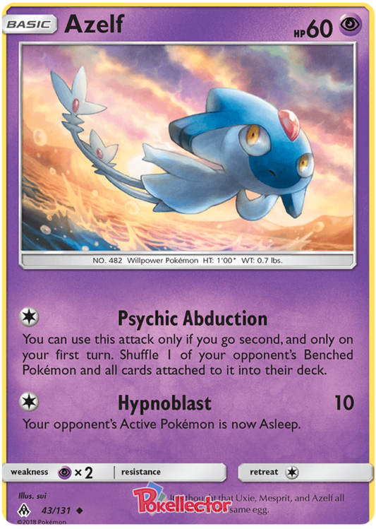 Pokemon Card Forbidden Light 43/131 043/131 Azelf Uncommon *MINT*