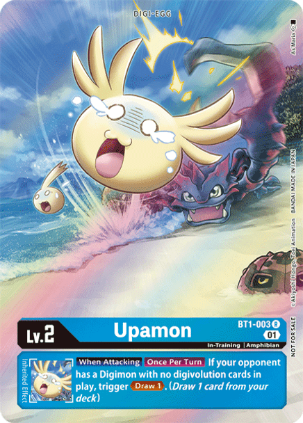 Digimon Card Upamon BT1-003 R (Alt. Art)
