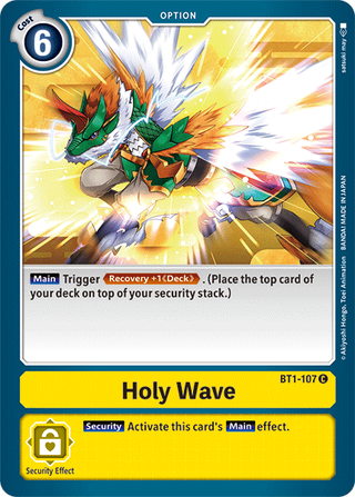 Digimon Card Ver 1.5 Holy Wave BT1-107 C
