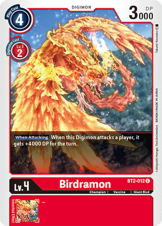 Digimon Card Ver 1.5 Birdramon BT2-012 U