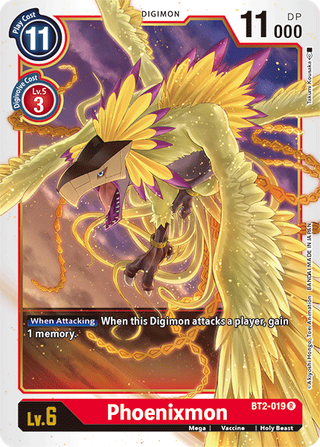 Digimon Card Ver 1.5 Phoenixmon BT2-019 R