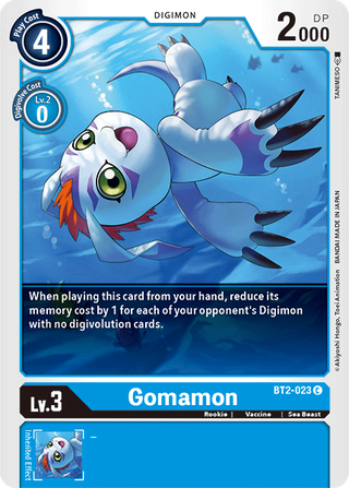 Digimon Card Ver 1.5 Gomamon BT2-023 C