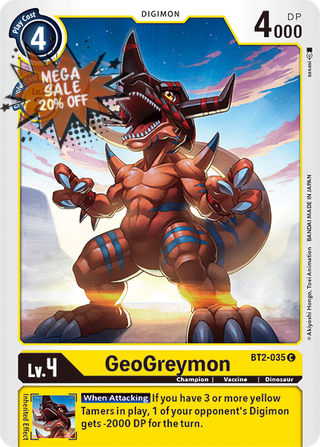 Digimon Card Ver 1.5 GeoGreymon BT2-035 C