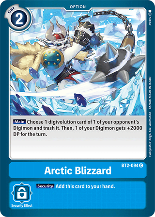 Digimon Card Ver 1.5 Arctic Blizzard BT2-094 C