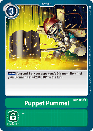 Digimon Card Ver 1.5 Puppet Pummel BT2-100 U