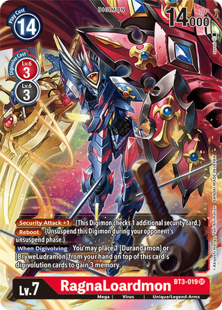 数码宝贝卡片 Ver 1.5 RagnaLoardmon BT3-019 SR