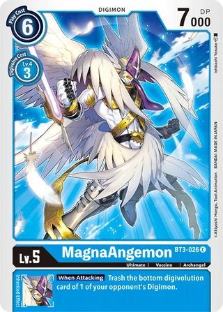 بطاقة Digimon الإصدار 1.5 MagnaAngemon BT3-026 C.