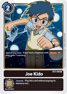 Digimon Card Ver 1.5 Joe Kido BT3-095 R