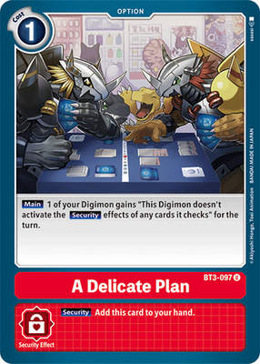 Digimon Card Ver 1.5 A Delicate Plan BT3-097 U