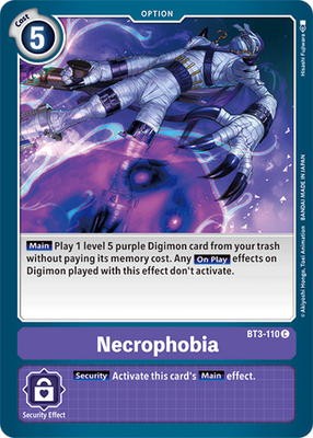 Digimon Card Ver 1.5 Necrophobia BT3-110 C