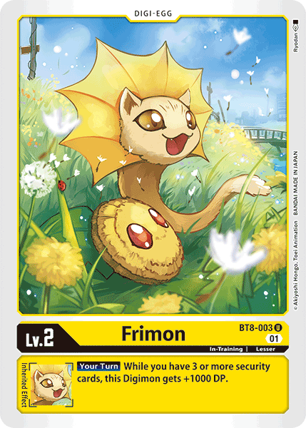 Digimon Card New Awakening Frimon BT8-003 U