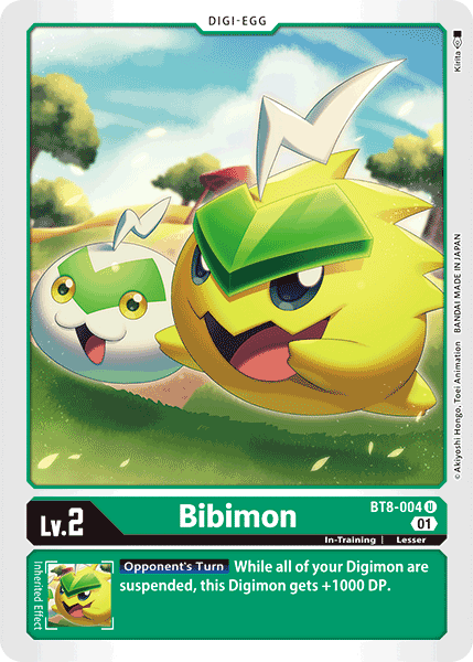 Digimon Card New Awakening Bibimon BT8-004 U