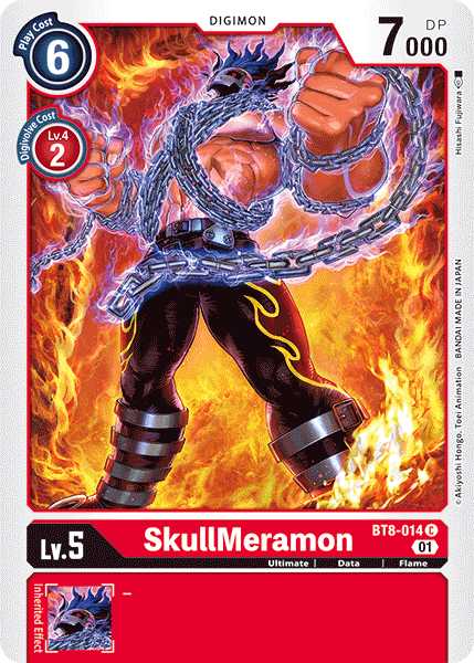 Digimon Card New Awakening SkullMeramon BT8-014 C