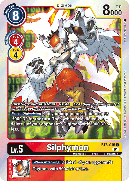 Digimon Card New Awakening Silphymon BT8-015 R