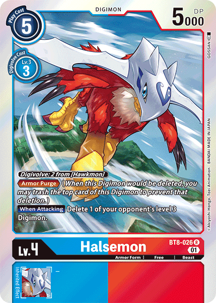 Digimon Card New Awakening Halsemon BT8-026 R