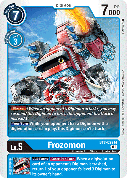 Digimon Card New Awakening Frozomon BT8-029 C