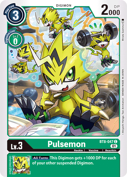 Digimon Card New Awakening Pulsemon BT8-047 C