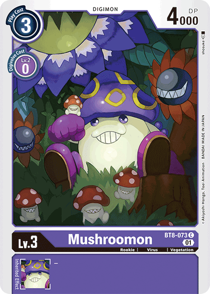 Digimon Card New Awakening Mushroomon BT8-073 C