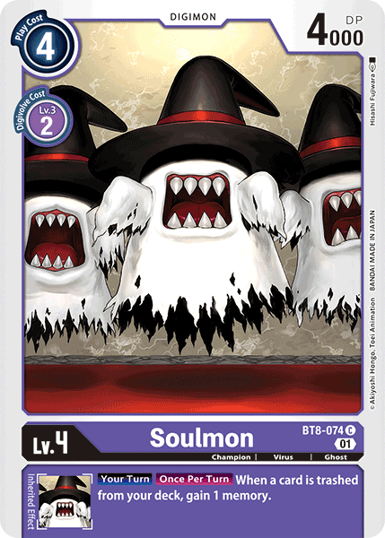 Digimon Card New Awakening Soulmon BT8-074 C