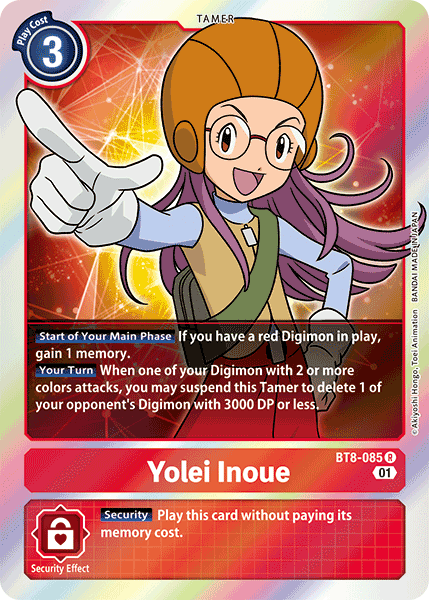 Digimon Card New Awakening Yolei Inoue BT8-085 R