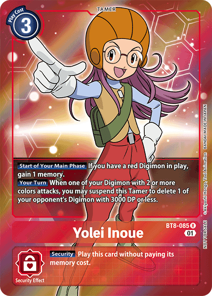 Digimon Card New Awakening Yolei Inoue Alt Art BT8-085 R