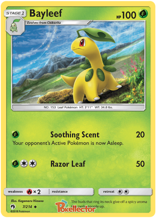 Pokemon Card Lost Thunder 7/214 007/214 Bayleef Uncommon *MINT*