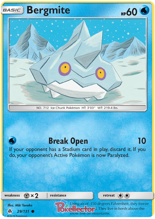 Pokemon Card Forbidden Light 29/131 029/131 Bergmite Common *MINT*