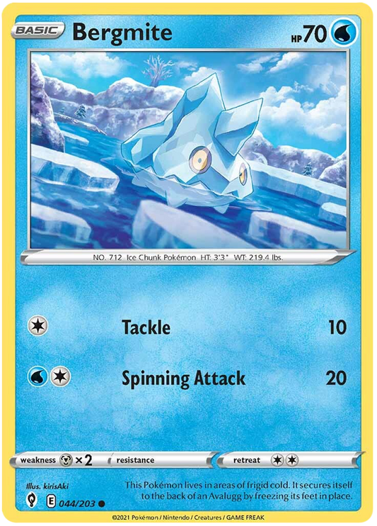 Pokemon Card Evolving Skies 44/203 044/203 Bergmite Common