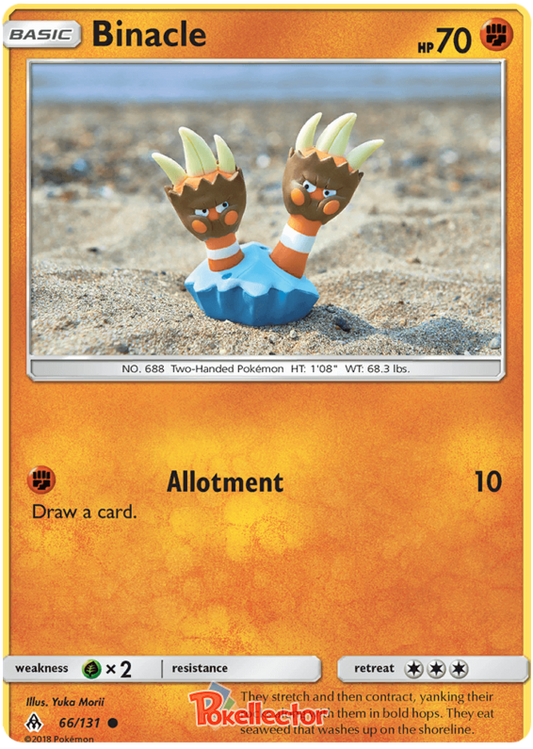 Pokemon Card Forbidden Light 66/131 066/131 Binacle Common *MINT*