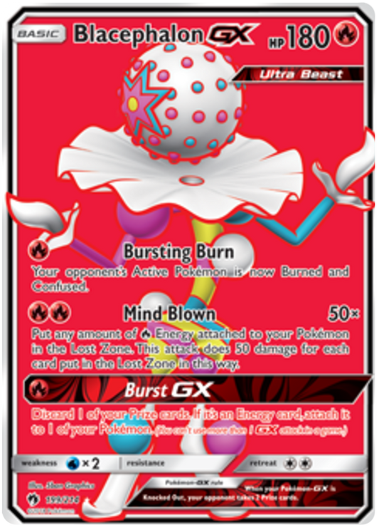 Pokemon Card Lost Thunder 199/214 Blacephalon GX Full Art *MINT*