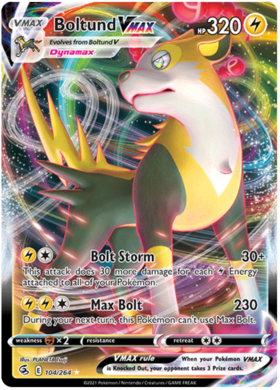 Pokemon Card Fusion Strike 104/264 Boltund VMAX Ultra Rare