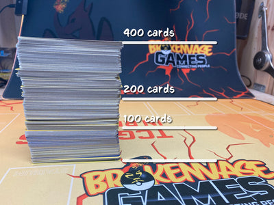 100, 200, 400 Authentic Pokemon Cards Bulk Bundle Lot Sets