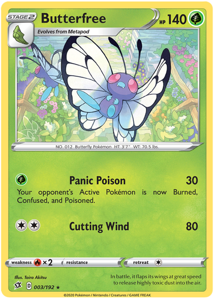 <transcy>003/192 Butterfree Rebel Clash (RCL) نادر</transcy>