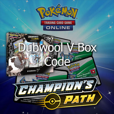 <transcy>لعبة Pokemon Online (PTCGO) Code Card Champion&#39;s Path Dubwool V</transcy>