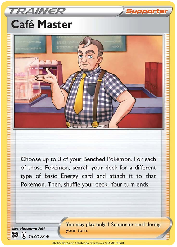 Pokemon Card Brilliant Stars 133/172 Café Master Uncommon