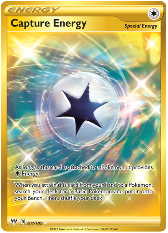 <transcy>Pokemon Card Darkness Alaze 201/189 201/189 Capture Energy Secret Selten</transcy>