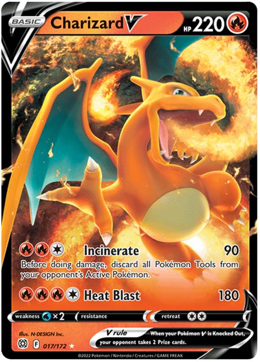 Pokemon Card Brilliant Stars 017/172 17/172 Charizard V Ultra Rare *M*