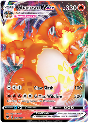 Pokemon Card Darkness Ablaze 20/189 020/189 Charizard VMAX Ultra Rare *M*