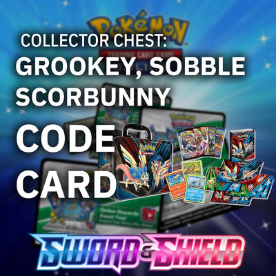 <transcy>Pokemon Online (PTCGO) Code-Kartensammler-Truhe: Grookey, Scorbunny, Sobble</transcy>