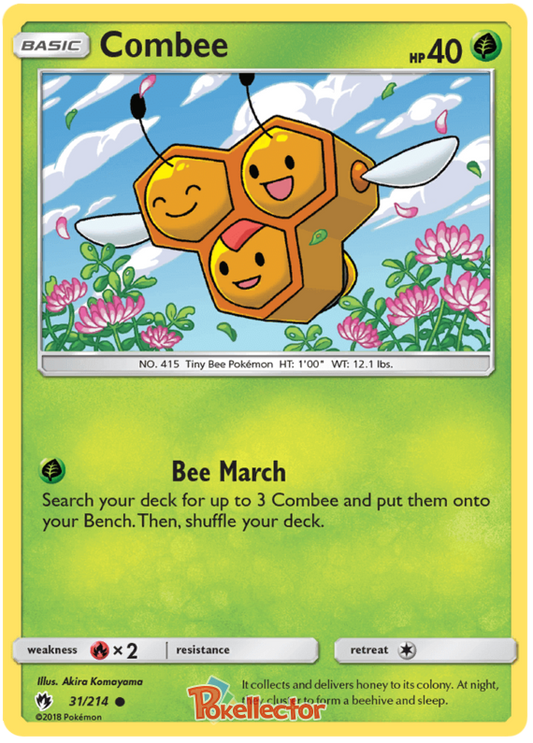 Pokemon Card Lost Thunder 31/214 031/214 Combee Common *MINT*