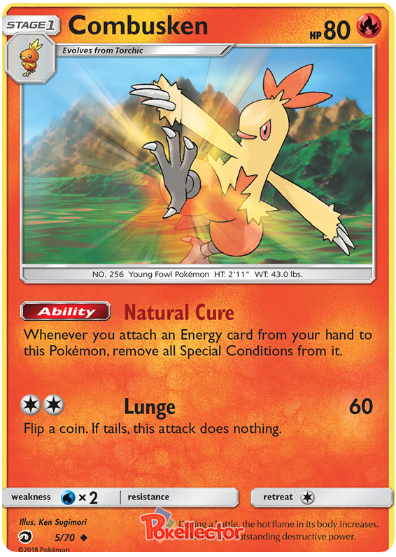 <transcy>Pokemon Card Dragon Majesty 5/070 005/070 Combusken Gelegentlich</transcy>