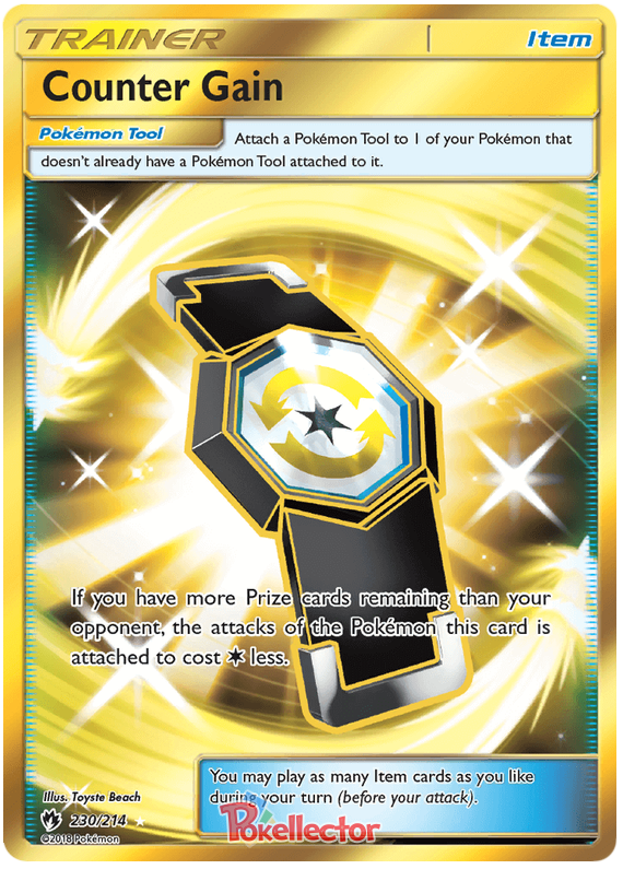 Pokemon Card Lost Thunder 230/214 Counter Gain Item Secret Rare *MINT*