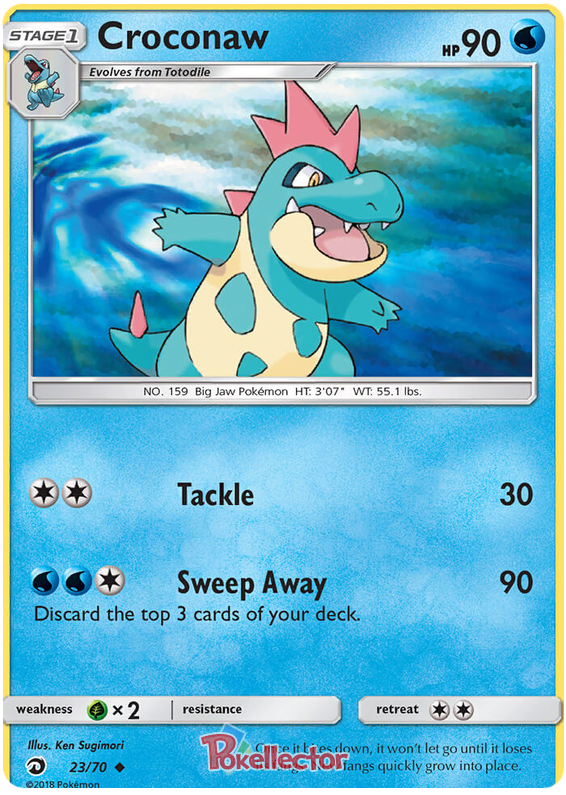 <transcy>Pokemon Card Dragon Majesty 23/070 023/070 Croconaw Gelegentlich</transcy>