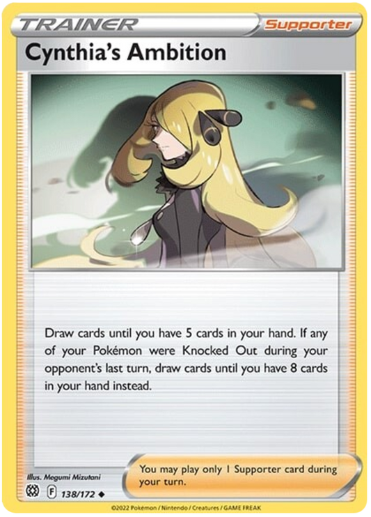 Pokemon Card Brilliant Stars 138/172 Cynthia's Ambition Uncommon