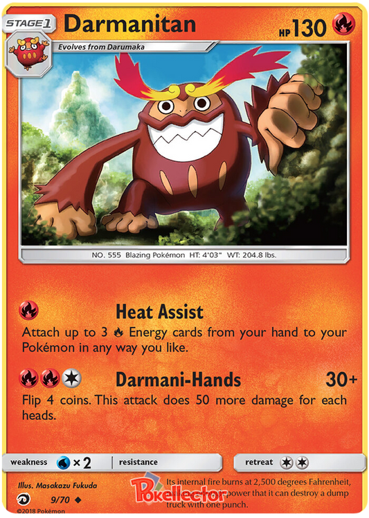 <transcy>Pokemon Card Dragon Majesty 9/070 009/070 Darmanitan Gelegentlich</transcy>