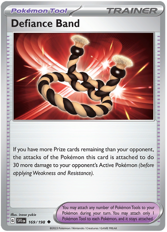 Pokemon Card Scarlet & Violet 169/198 Defiance Band Tool Uncommon *MINT*