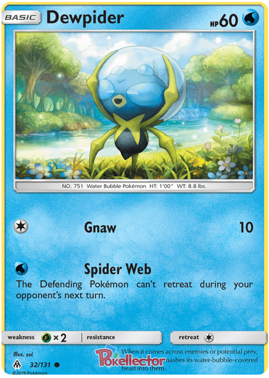 Pokemon Card Forbidden Light 32/131 032/131 Dewpider Common *MINT*