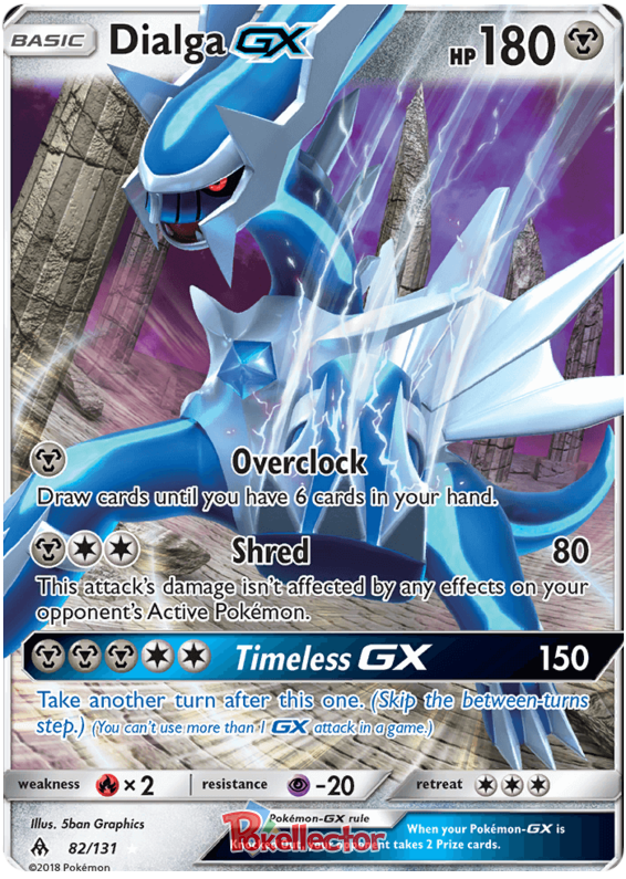 Pokemon Card Forbidden Light 82/131 082/131 Dialga GX Ultra Rare *MINT*
