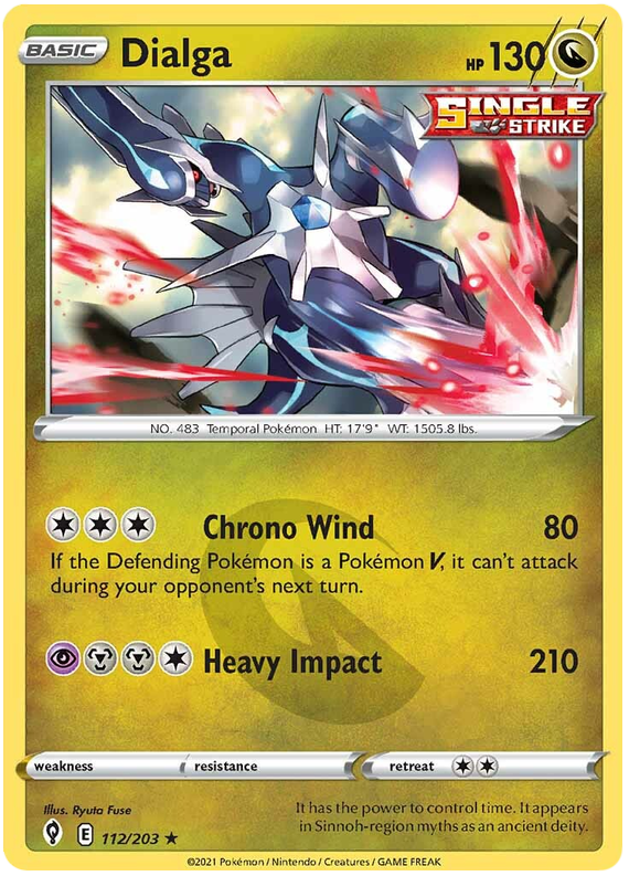 Pokemon Card Evolving Skies 112/203 112/203 Dialga Holo Rare