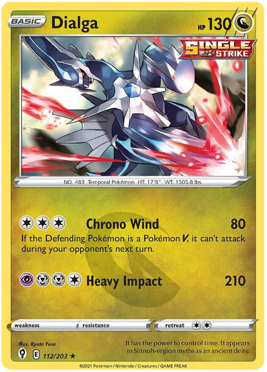 Pokemon Card Evolving Skies 112/203 112/203 Dialga Holo Rare